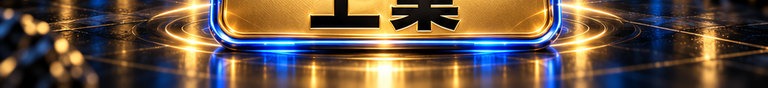 黑金蓝 · 双层光轨